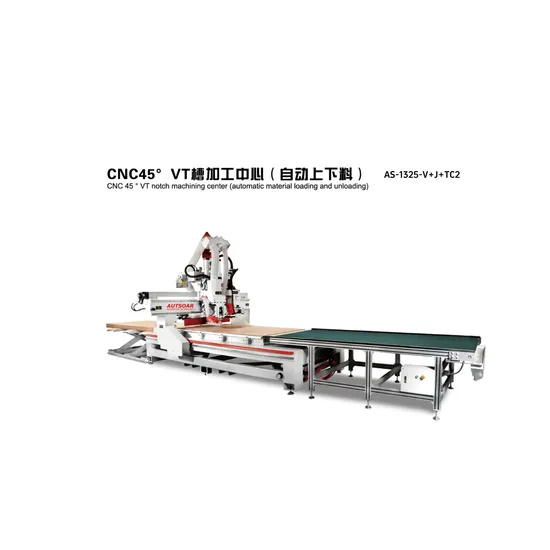 Professional Customized CNC45 ° Vt Slot Automatic Loading and Unloading Woodworking Machinery, Fast Delivery Speed