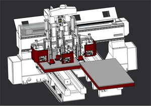 High Quality 3-Axis Double Table CNC Woodworking Carving Machine, Lathe Automatic Tool Changing Device, 3D CNC Carving Machine