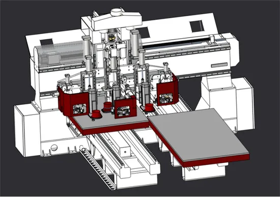 High Quality 3-Axis Double Table CNC Woodworking Carving Machine, Lathe Automatic Tool Changing Device, 3D CNC Carving Machine